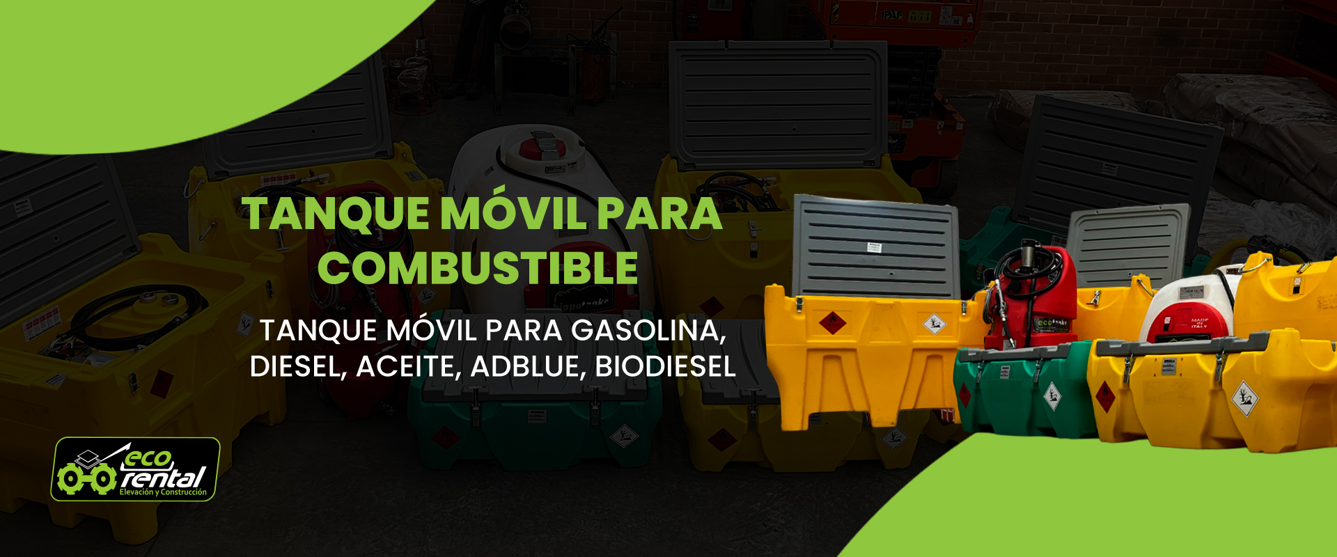 Tanque Móvil para Combustible - Tanque Móvil para Gasolina, diesel, aceite, adblue, biodiesel