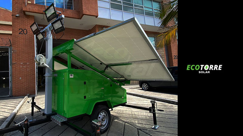 ¿Cómo es el funcionamiento de una torre de iluminación solar?