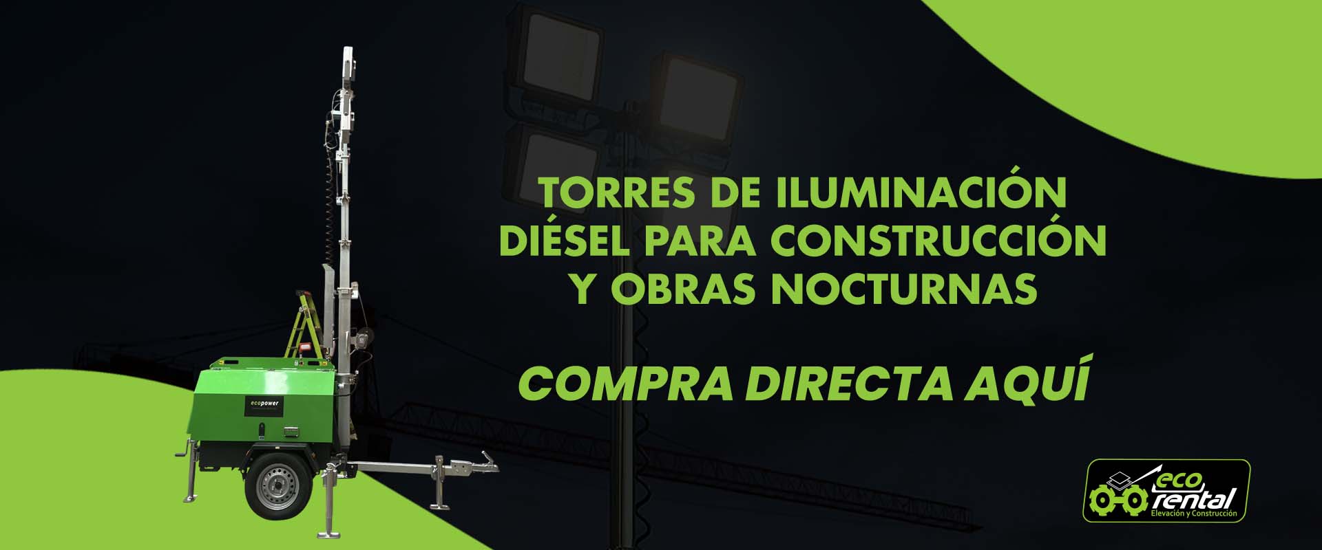 Torres de iluminación diésel para construcción y obras nocturnas – Compra directa aquí
