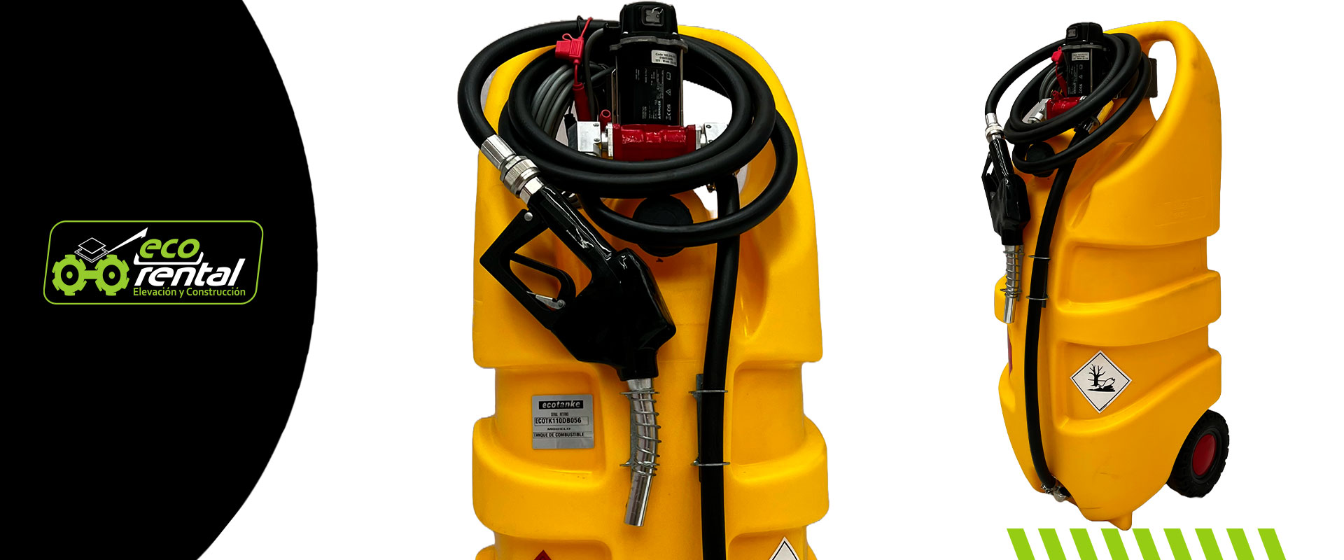 Ecotanke 110 litros Diesel Bomba Eléctrica
